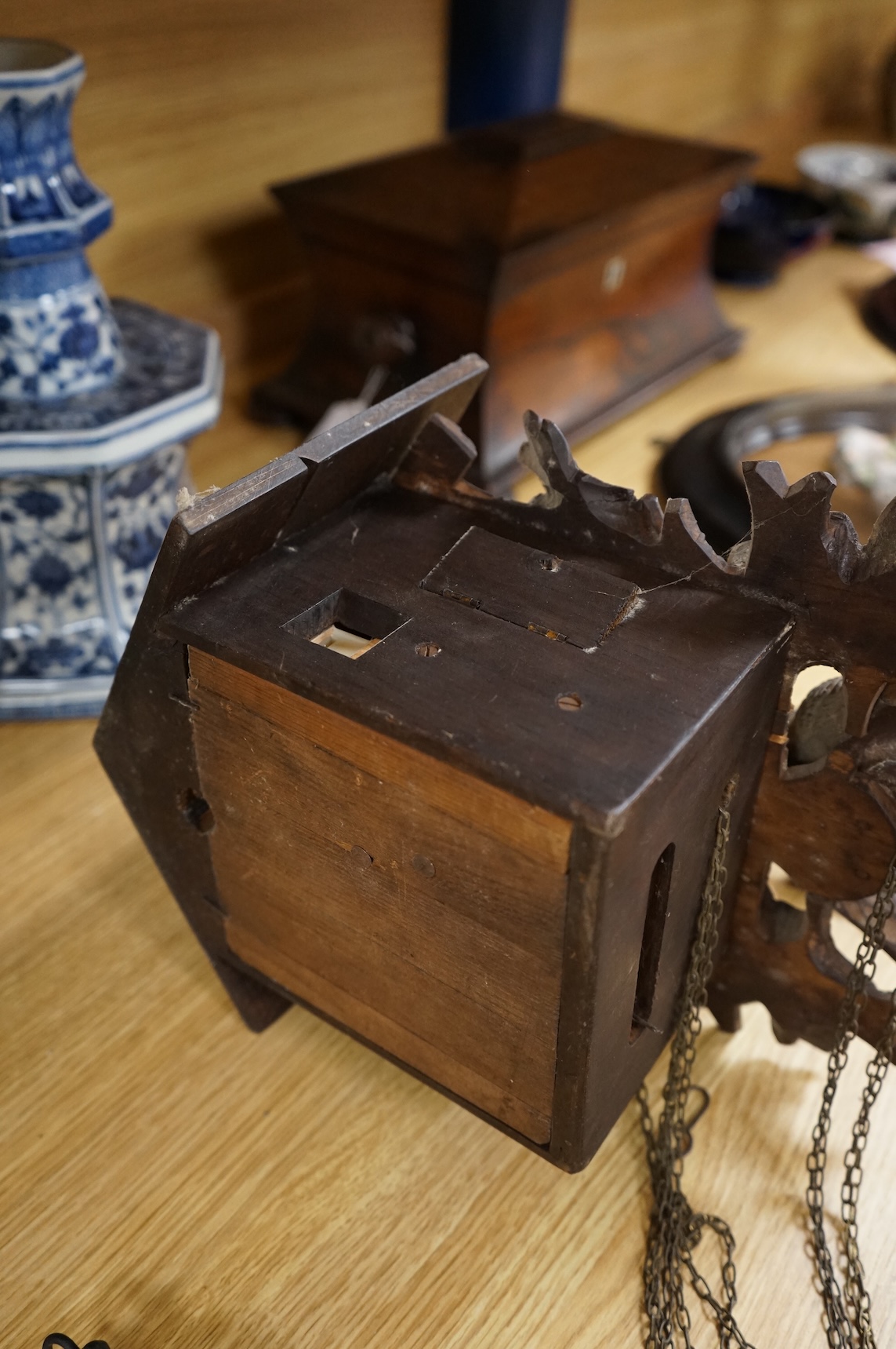 A late 19th century Black Forest Cuckoo clock